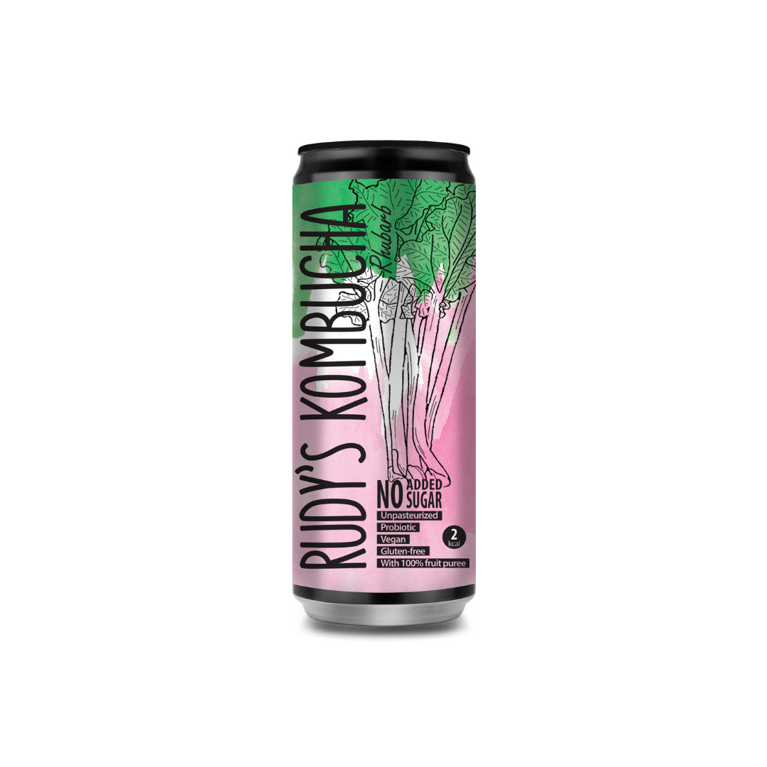 Rhubarb kombucha