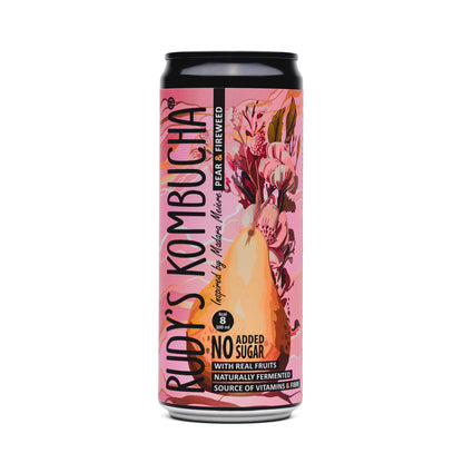 Pear & Fireweed by Madara Meiere (9x330ml) - Rudy's Kombucha