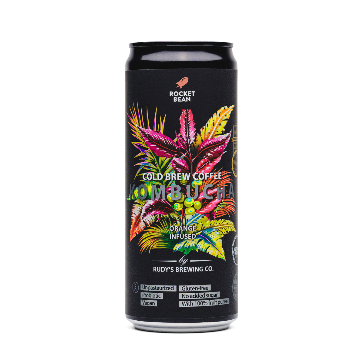 Cold Brew Coffee & Orange (9x330ml) - Rudy's Kombucha