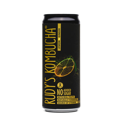 Lemon & Ginger (9x330ml) - Rudy's Kombucha