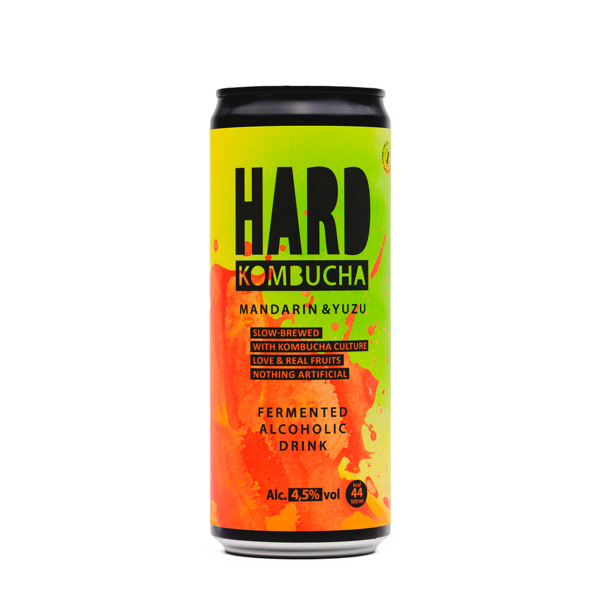 HARD Mandarin & Yuzu Alc. 4,5% ABV (9x330ml) - Rudy's Kombucha