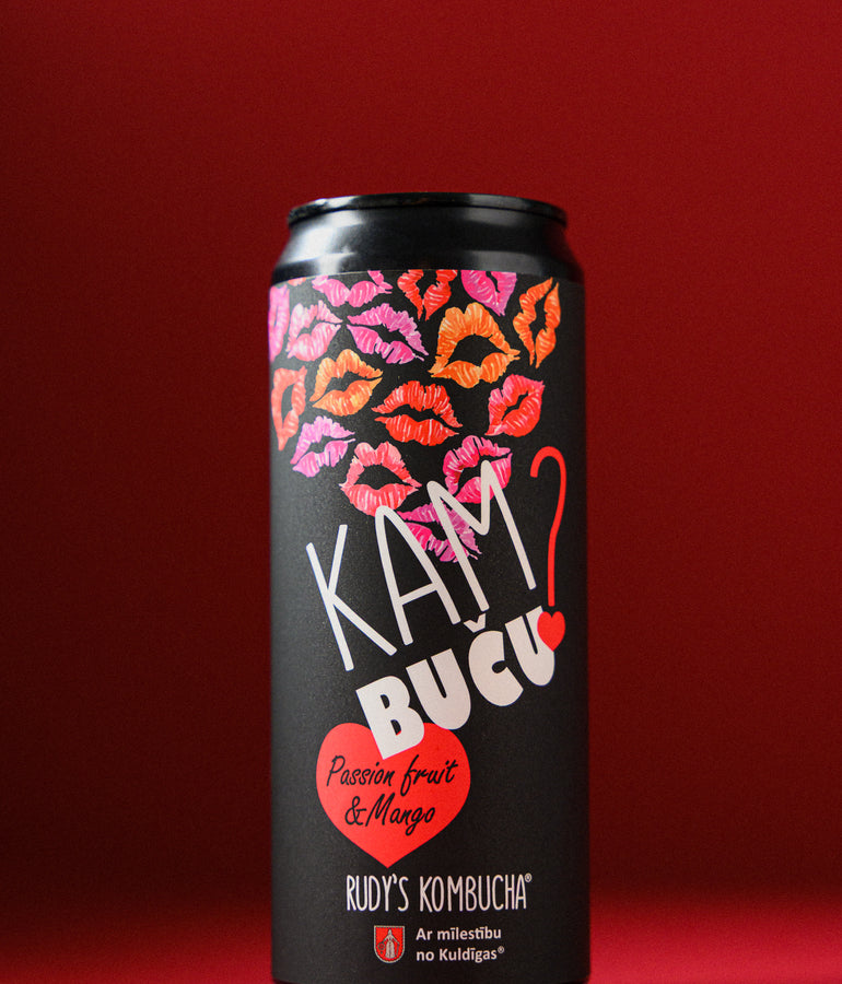 KAM BUČU? Passion Fruit & Mango (9x330ml) - Rudy's Kombucha