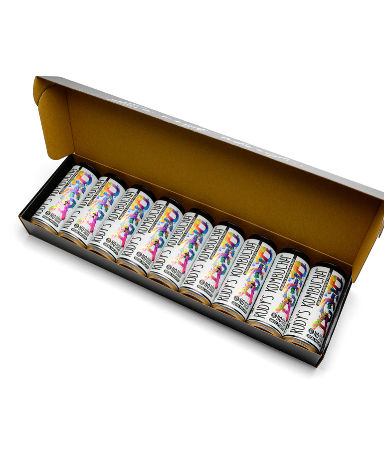 Rīgai - 825. Tev - īpašā Rudy’s kombuča Rīgai - Passion Fruit & Mango (9x330ml)