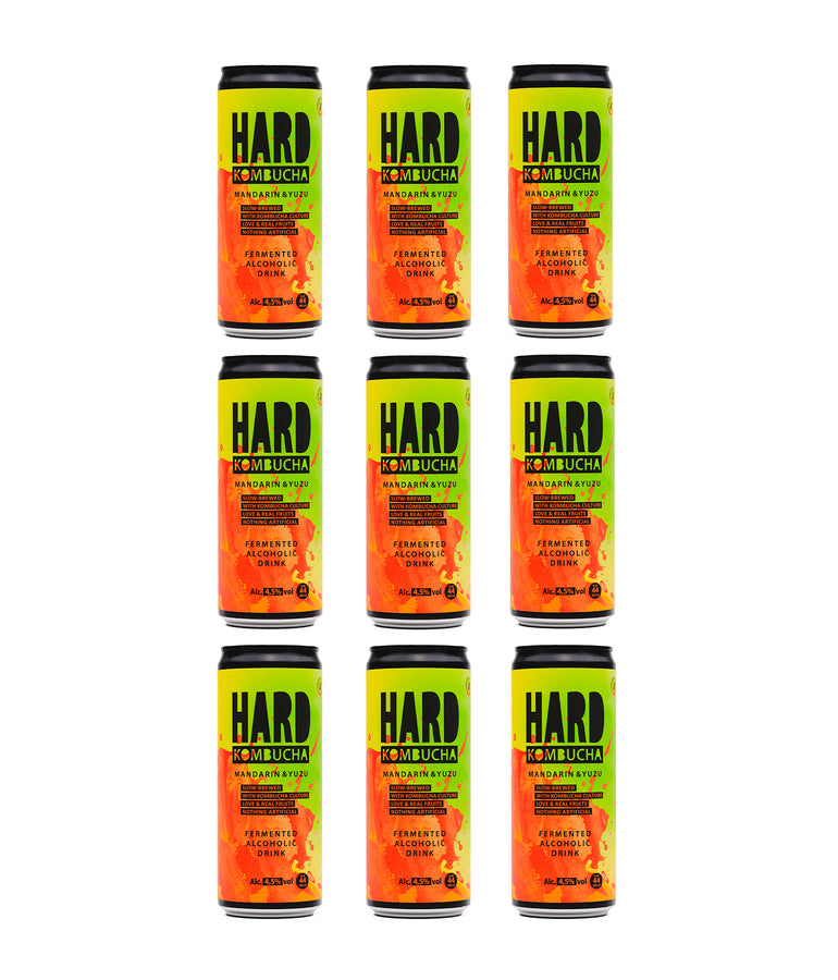 HÅRD mandarin &  Yuzu Alk. 4,5 % ABV (9x330 ml)