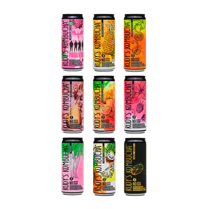 Tasting Set (9x330ml) - Rudy's Kombucha