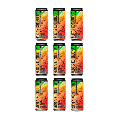 Mango & Passion Fruit (9x330ml) - Rudy's Kombucha