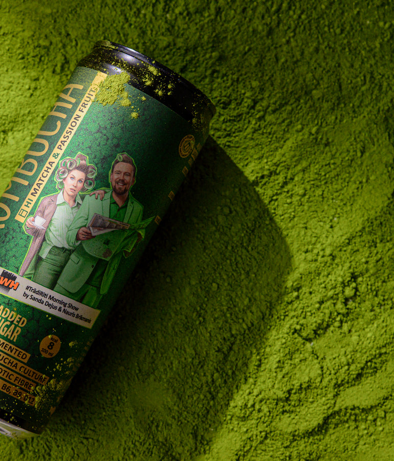 SWH X Rudy's collaboration - Matcha & Passion Fruit (9x330ml) - Rudy's Kombucha