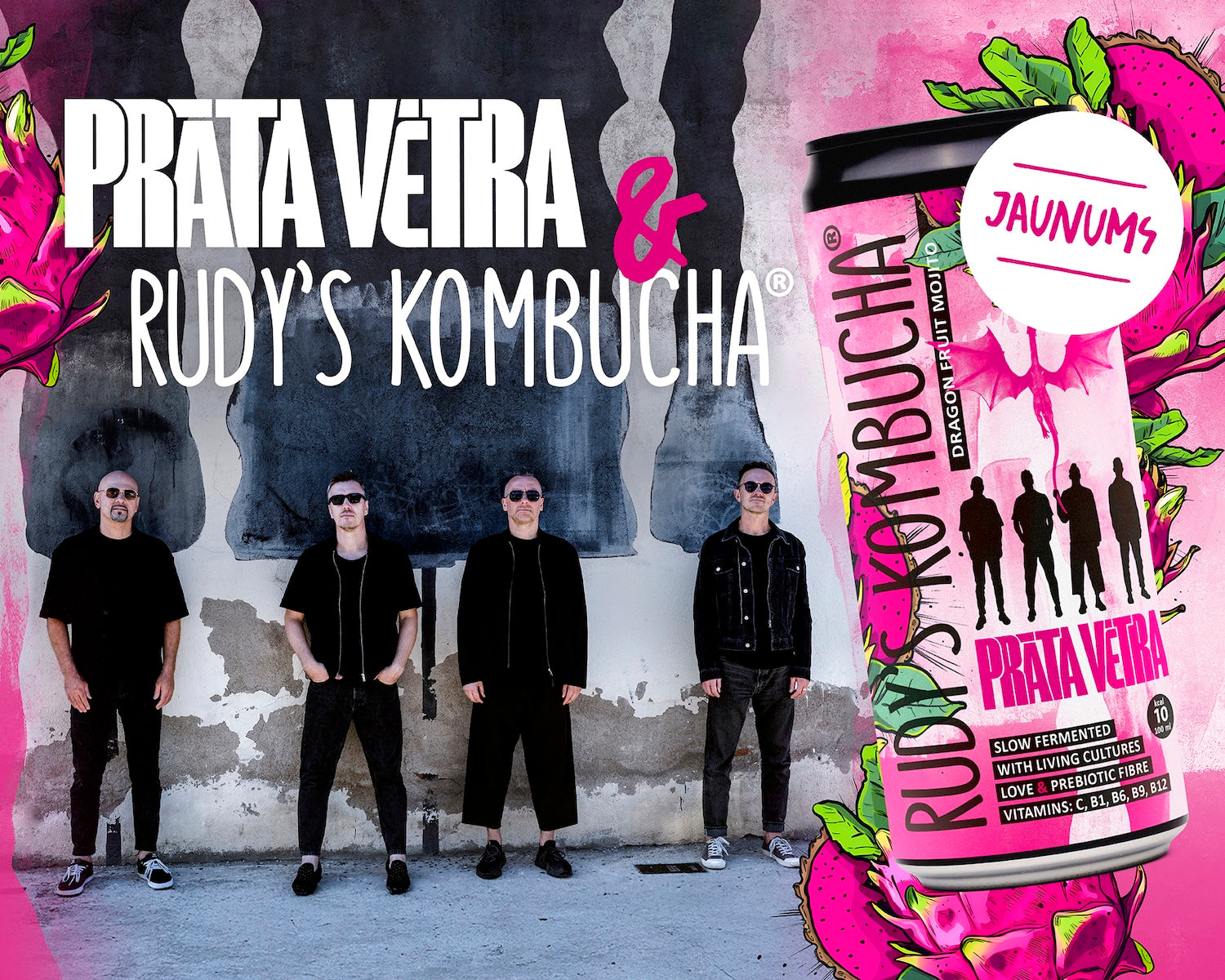 Prāta Vētra X Rudy's collaboration - Dragon Fruit Mojito (9x330ml)