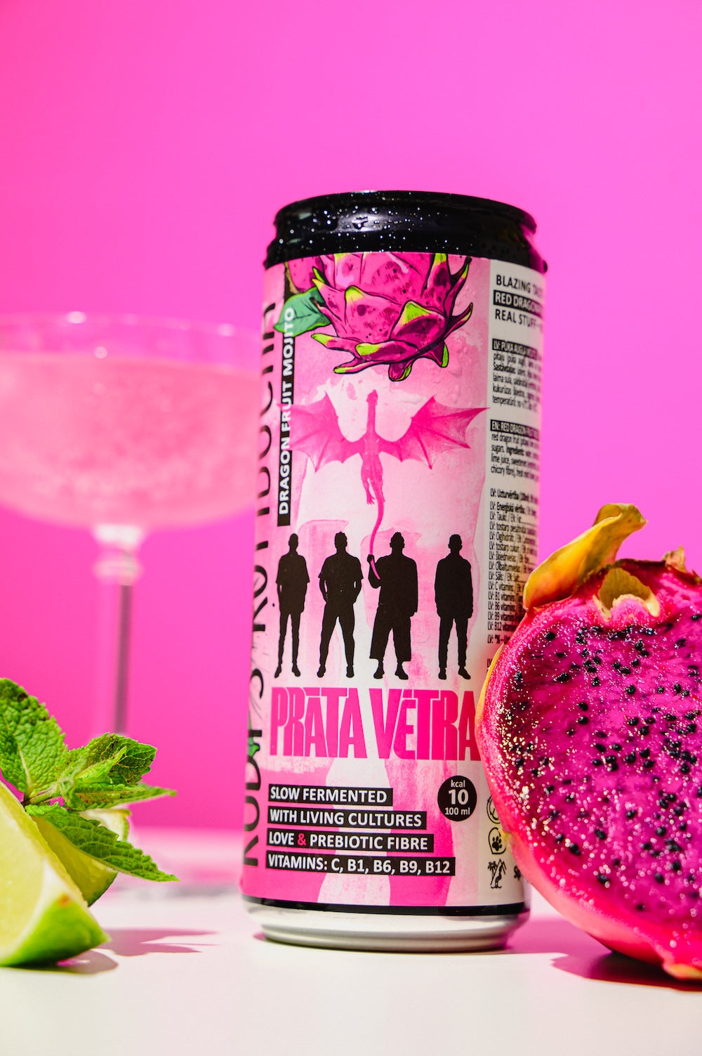 Prāta Vētra X Rudy's collaboration - Dragon Fruit Mojito (9x330ml)