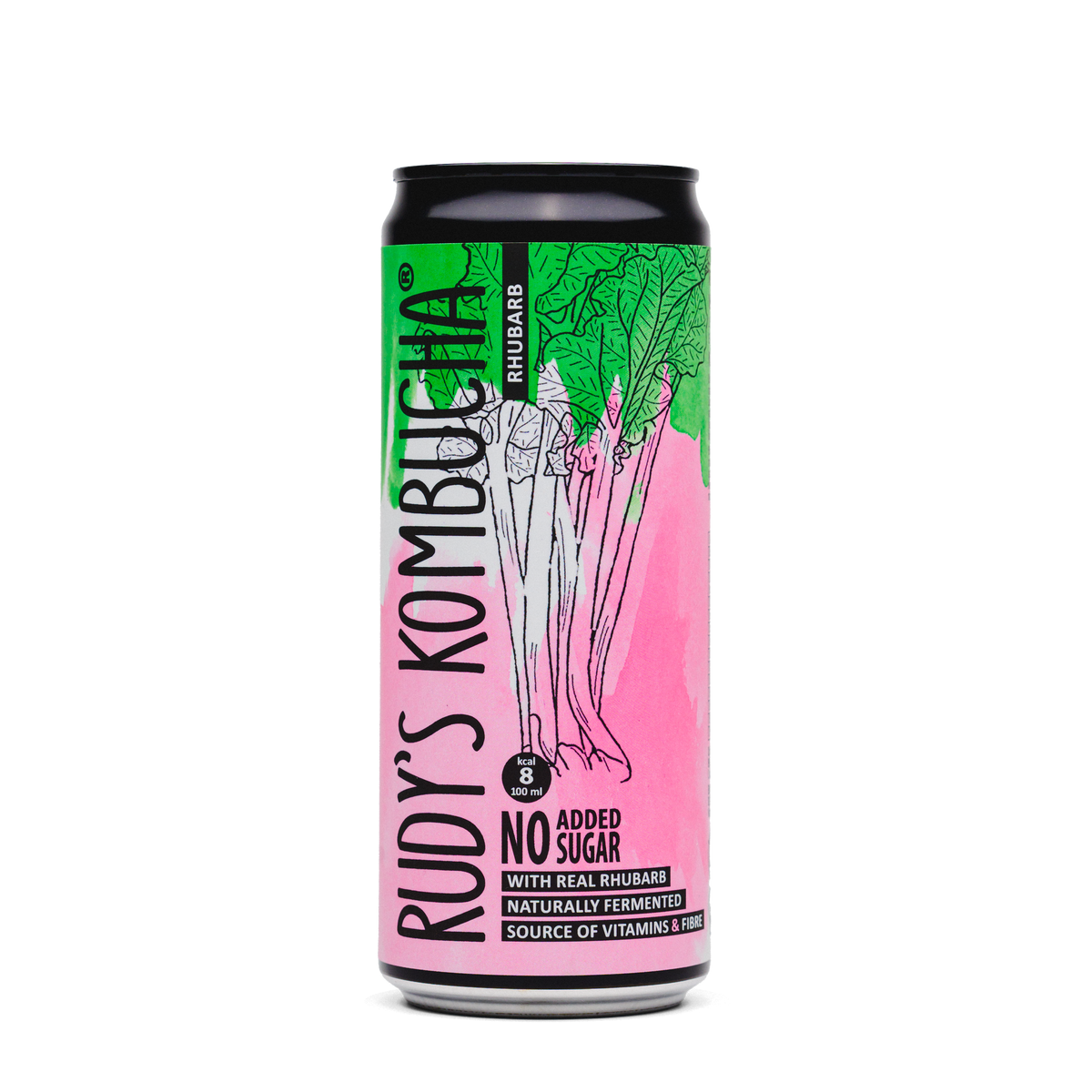 Rhubarb (9x330ml) - Rudy's Kombucha