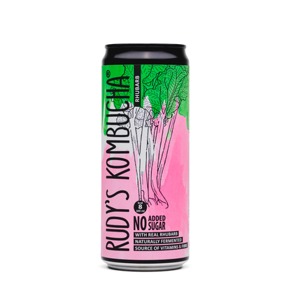 Rhubarb (9x330ml) - Rudy's Kombucha