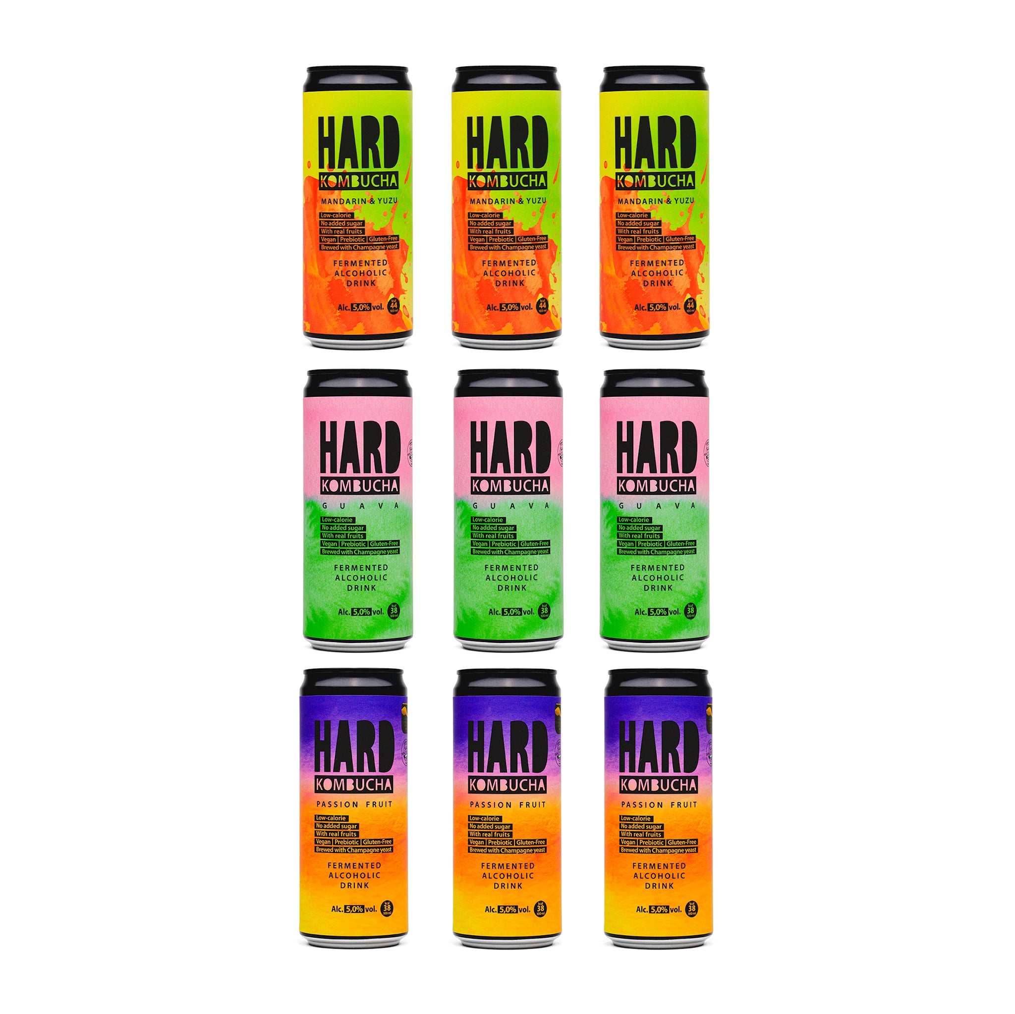 HARD Set Alc. 4,5% ABV (9x330ml) – Rudy's Kombucha
