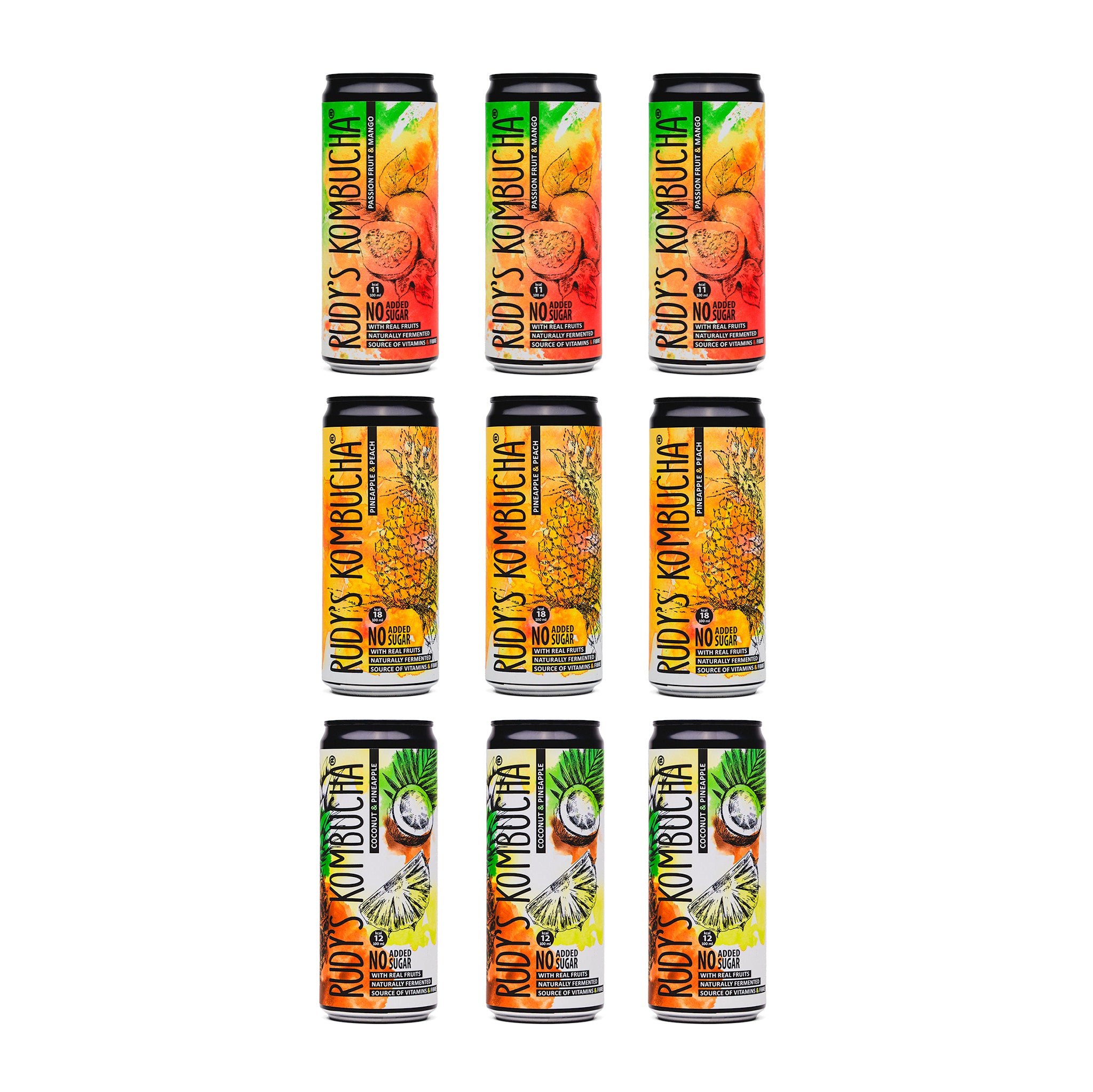 Tropical Set (9x330ml) – Rudy's Kombucha
