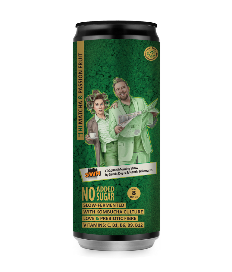 SWH X Rudy's collaboration - Matcha & Passion Fruit (9x330ml) - Rudy's Kombucha