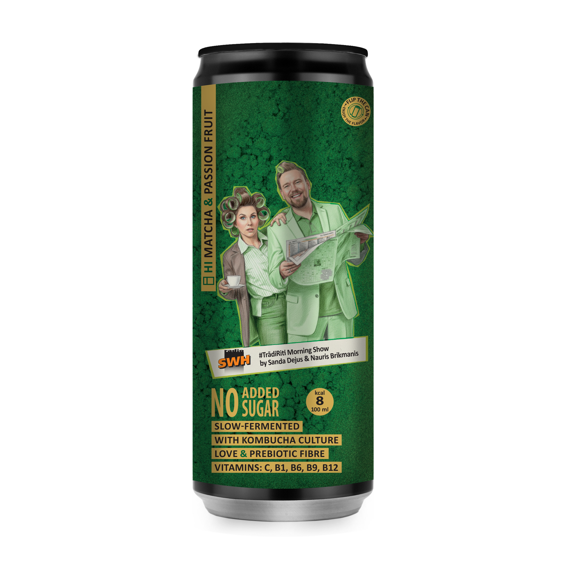 SWH X Rudy's collaboration - Matcha & Passion Fruit (9x330ml) - Rudy's Kombucha