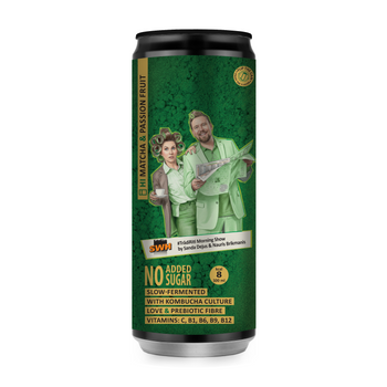 SWH X Rudy's collaboration - Matcha & Passion Fruit (9x330ml) - Rudy's Kombucha
