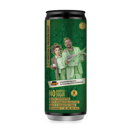 SWH X Rudy's collaboration - Matcha & Passion Fruit (9x330ml) - Rudy's Kombucha