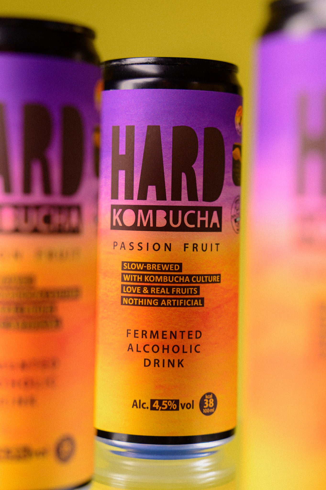 HARDE Pasjonsfruktalkohol 4,5 % ABV (9 x 330 ml)